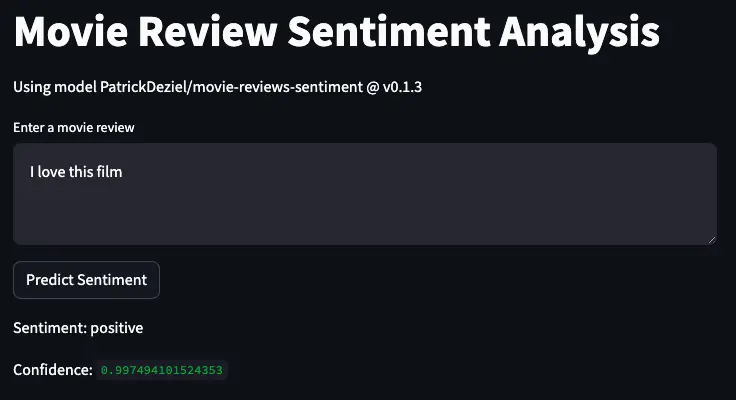 “Sentiment App”